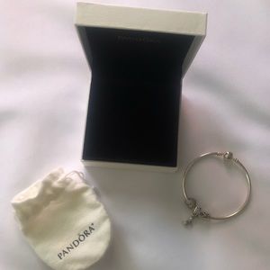 Pandora Bracelet W/Charms, Bag & Original Box.